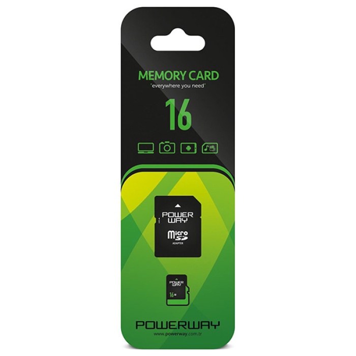 16GB Micro SD Hafıza Kartı Class 10 (Adaptör Dahil)