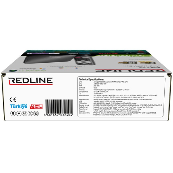 Redline RV5 Android TV (Lisanslı)