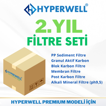 Hyperwell Premium Alkali Mineral Cihazlar İçin  6li Filtre Seti