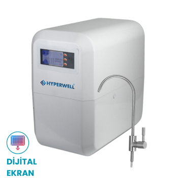 Hyperwell Premium Dijital Alkali ve Mineralli En iyi Su Arıtma Cihazı - Beyaz