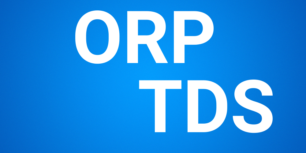 pH, ORP ve TDS nedir?