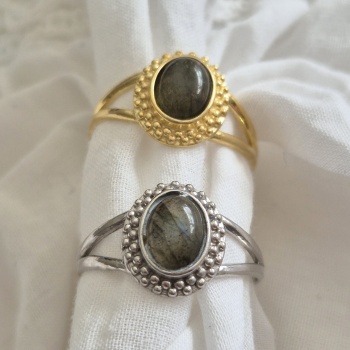 Labradorit Gümüş Yüzük