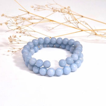 Angelit Doğal Taş Partner Bileklik