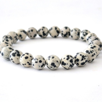 Dalmaçyalı Jasper Doğal Taş Bileklik