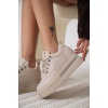 Alice Kadın Bej Gizli Topuklu Sneaker