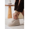 Alice Kadın Bej Gizli Topuklu Sneaker