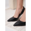 Zelena Kadın Mat Siyah Stiletto