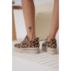 Alice Kadın Leopar Desenli Gizli Topuklu Sneaker