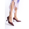 Cordelia Kadın Bordo Rugan Stiletto