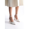 Pery Kadın Beyaz Topuklu Ayakkabı