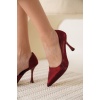 Angela Kadın Kırmızı Topuklu Ayakkabı