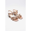 Rule Rose Gold Taşlı Kadın Topuklu Sandalet