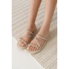 Alba Bej Kadın Taşlı Terlik