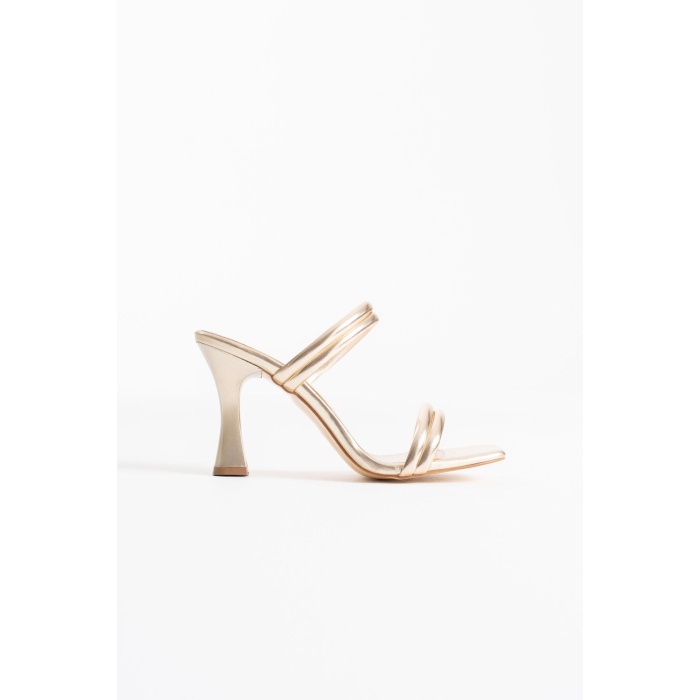 Petra Kadın Altın Topuklu Terlik