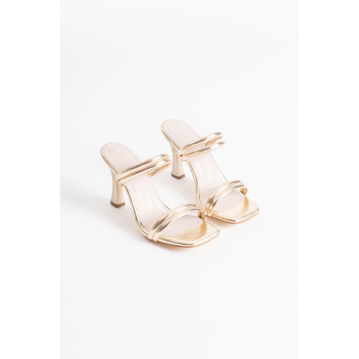 Petra Kadın Altın Topuklu Terlik