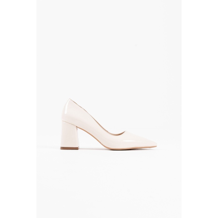 Valeria Bej Rugan Kadın Topuklu Ayakkabı