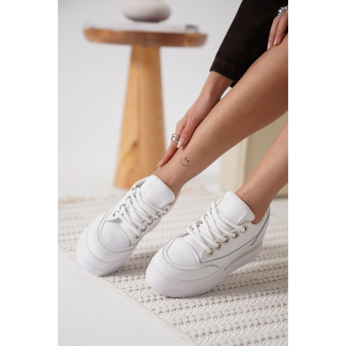 Alice Beyaz Kadın Gizli Topuklu Sneaker
