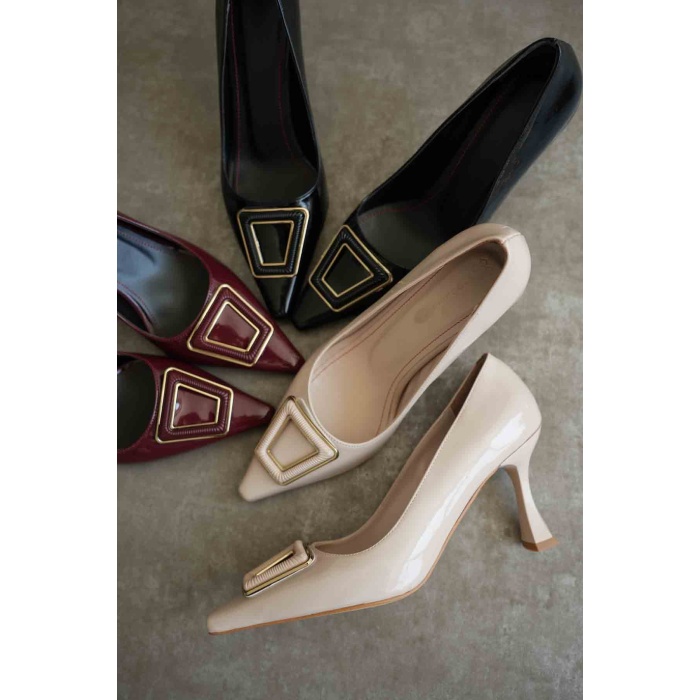 Nora Kadın Siyah Rugan Ayakkabı