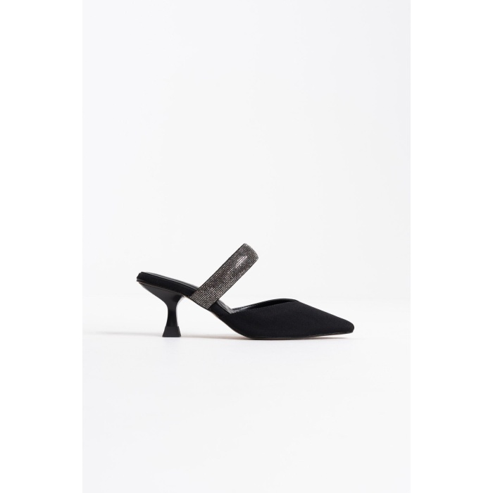 Nina Topuklu Siyah Kadın Terlik