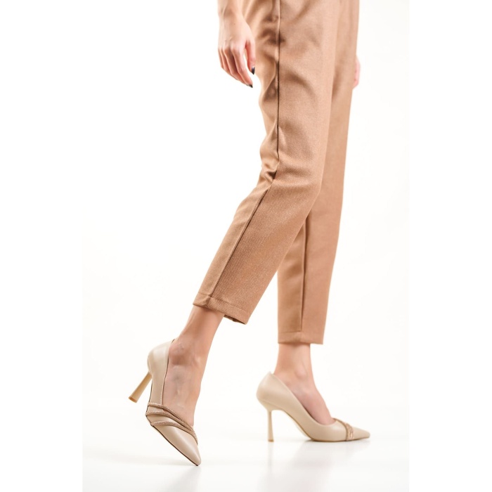 Sonya Nude Taşlı Kadın Ayakkabı