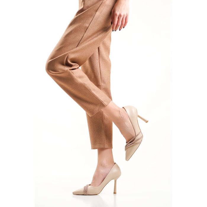 Sonya Nude Taşlı Kadın Ayakkabı