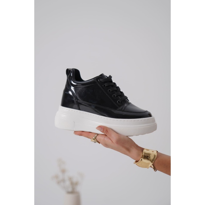 Lauren Kadın Gizli Topuk Sİyah Spor Ayakkabı