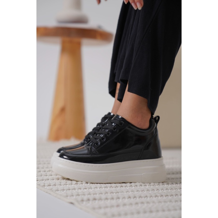 Lauren Kadın Gizli Topuk Sİyah Spor Ayakkabı