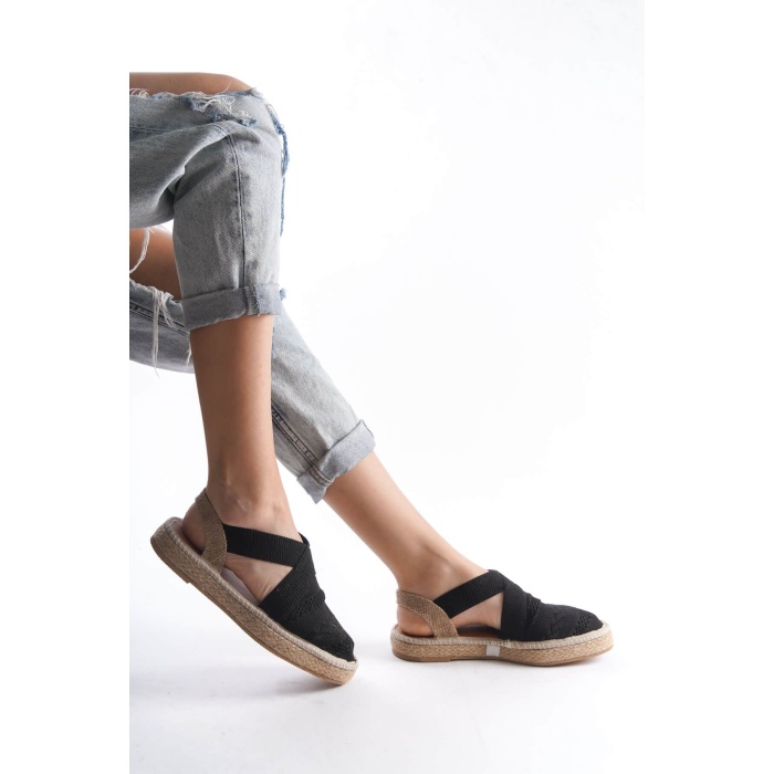 Rosa Kadın Siyah Espadril Ayakkabı