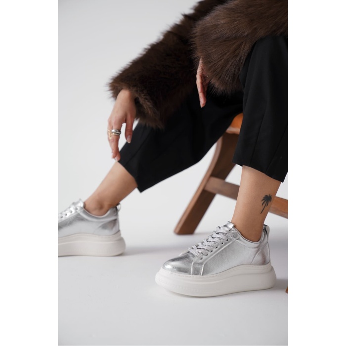 Dina Gümüş Kadın Sneaker