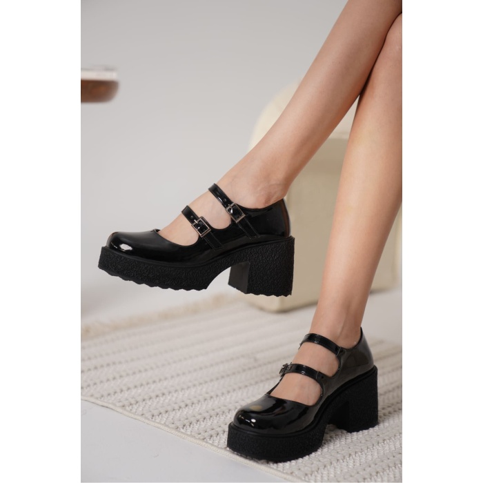 Jasmine Kadın Siyah Rugan Günlük Ayakkabı