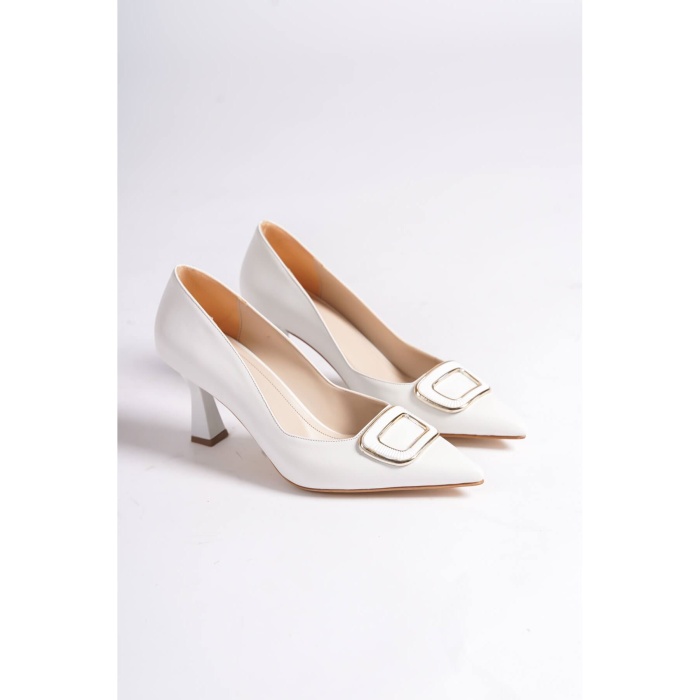 Emery Kadın Beyaz Topuklu Ayakkabı