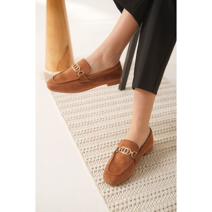 Hera Kadın Süet Taba Günlük Ayakkabı