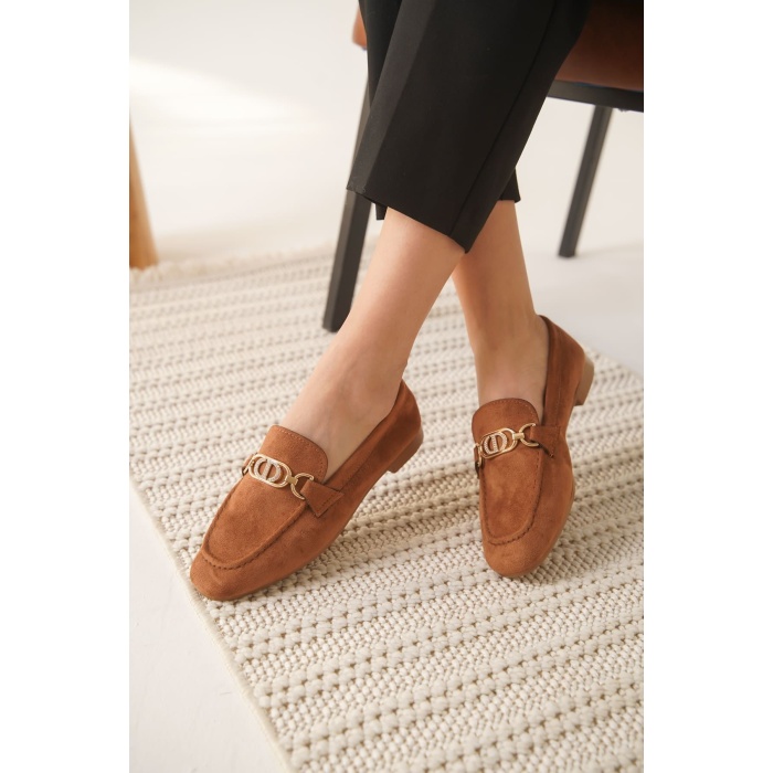 Hera Kadın Süet Taba Günlük Ayakkabı