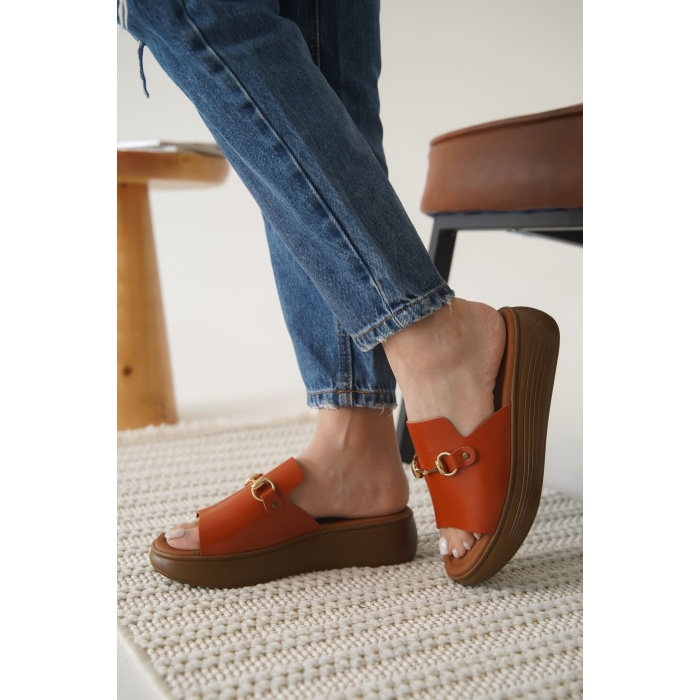 Nelly Kiremit Hakiki Deri Terlik