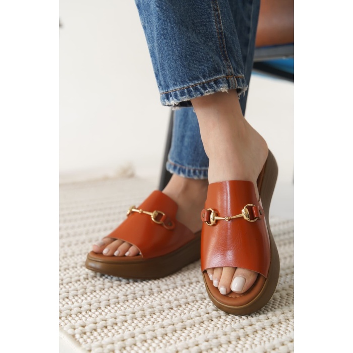 Nelly Kiremit Hakiki Deri Terlik