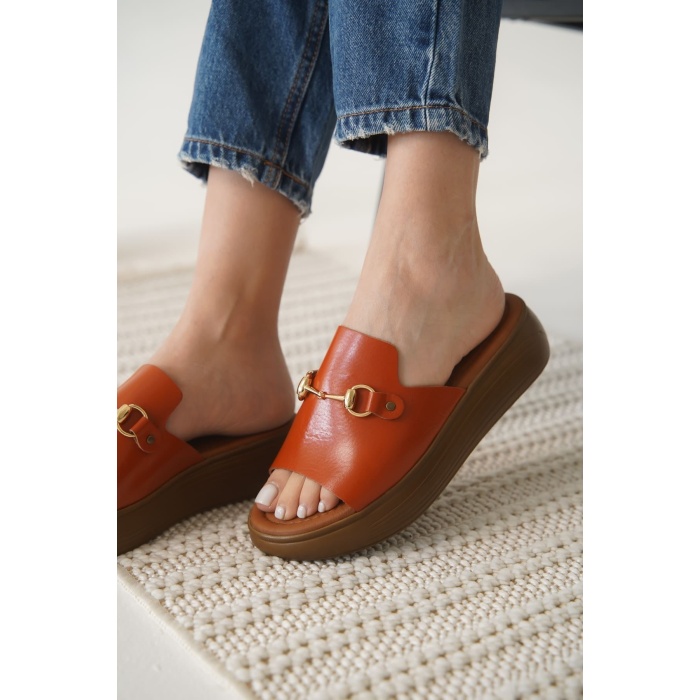 Nelly Kiremit Hakiki Deri Terlik