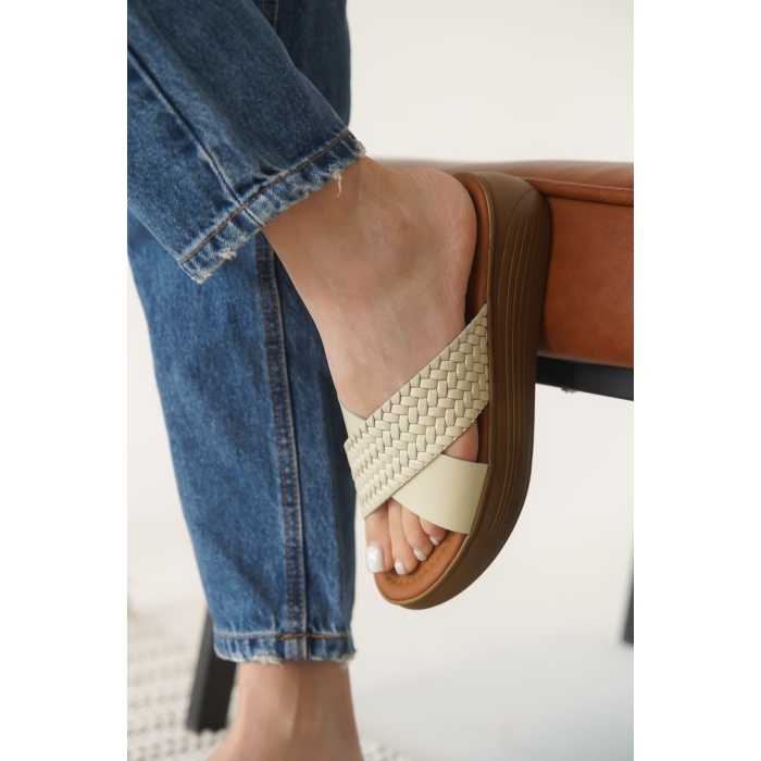 Fayn Bej Hakiki Deri Terlik