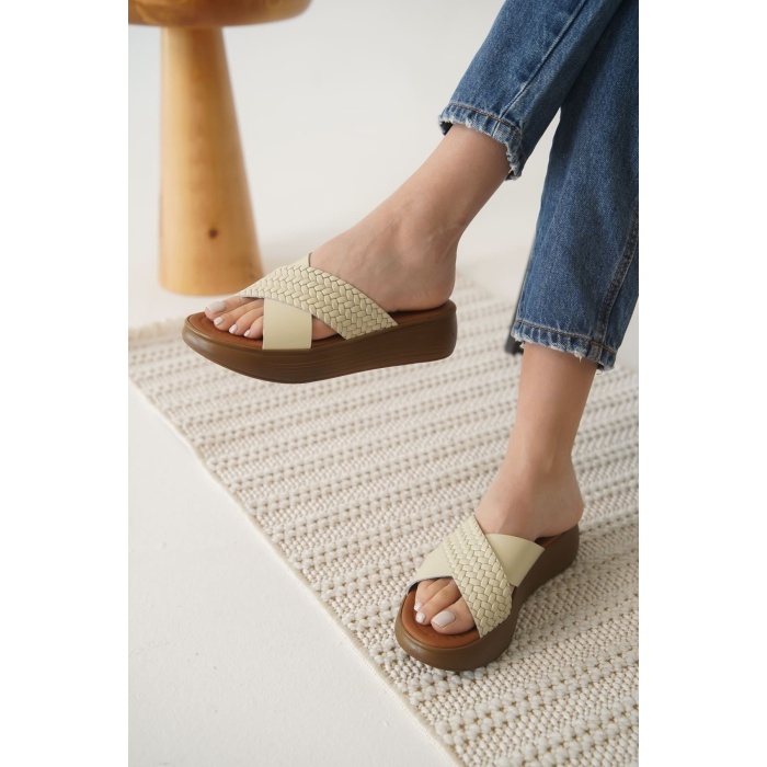 Fayn Bej Hakiki Deri Terlik