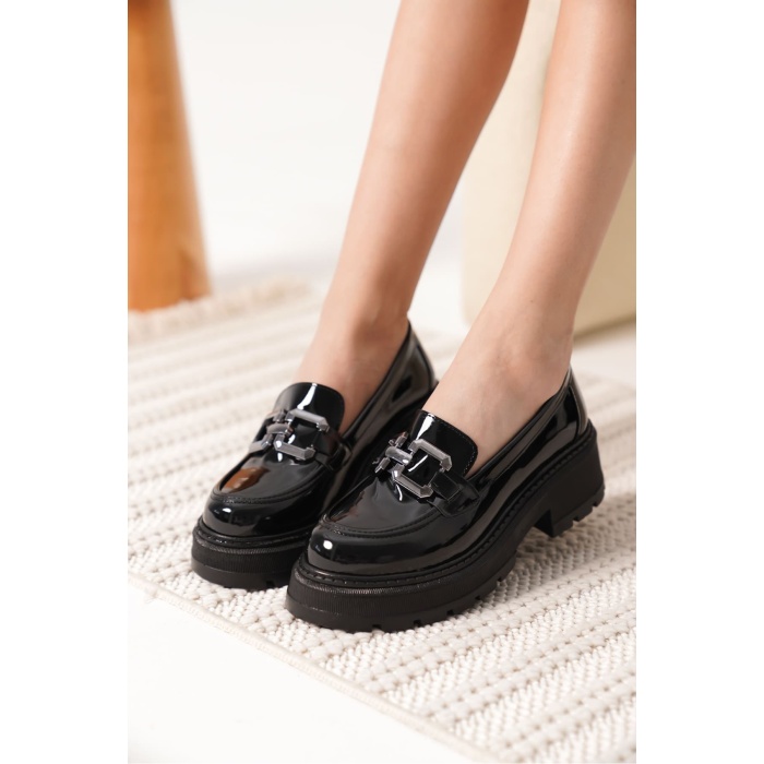 Terry Rugan Siyah Kadın Loafer