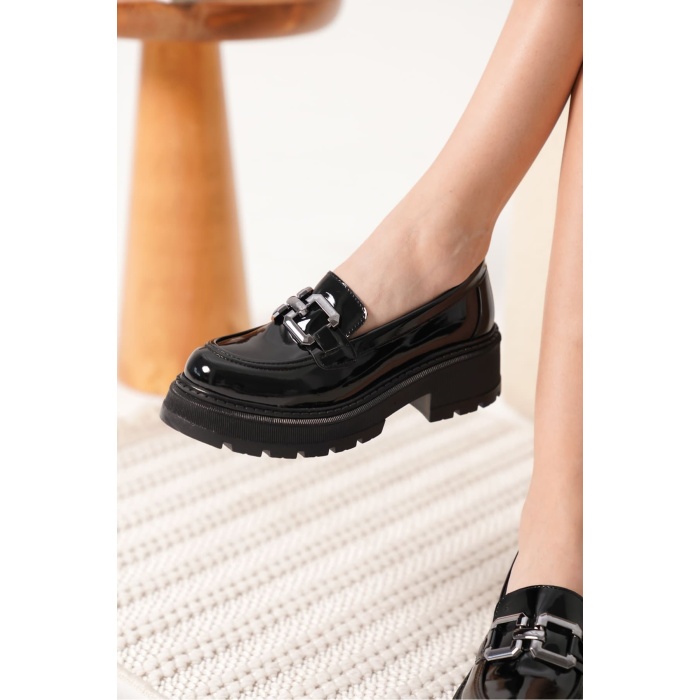 Terry Rugan Siyah Kadın Loafer