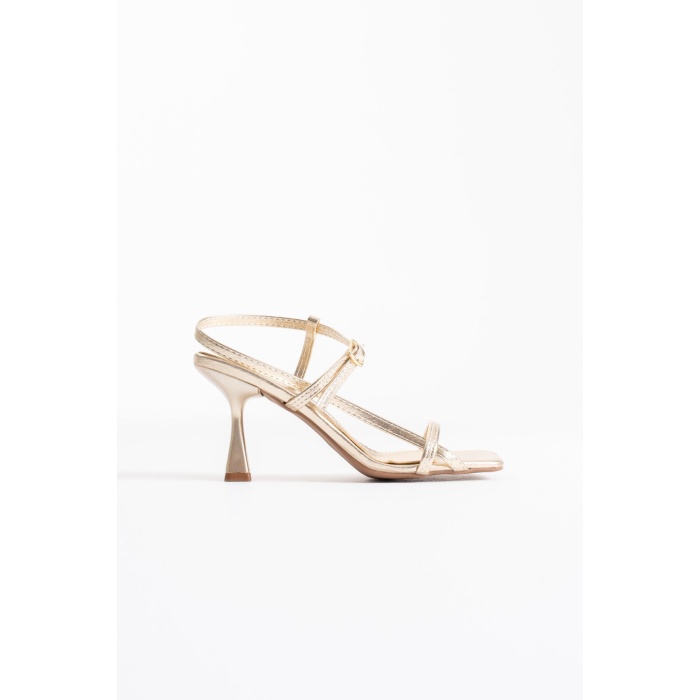 Rossie Kadın Altın Topuklu Sandalet