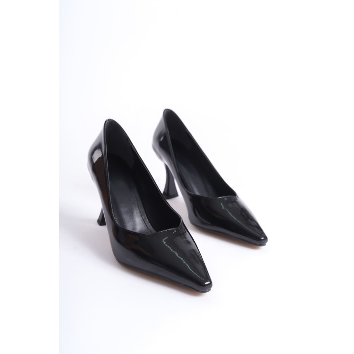 Cordelia Kadın Siyah Rugan Stiletto