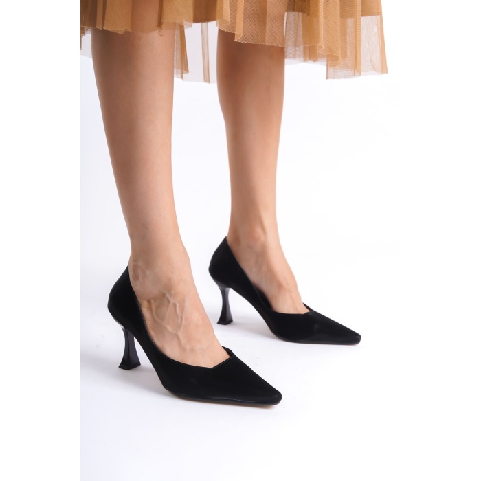 Cordelia Kadın Siyah Saten Stiletto