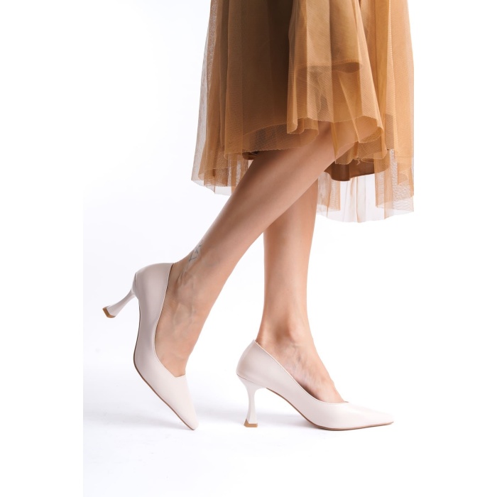 Cordelia Kadın Mat Bej Stiletto