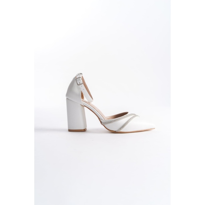 Pery Kadın Beyaz Topuklu Ayakkabı