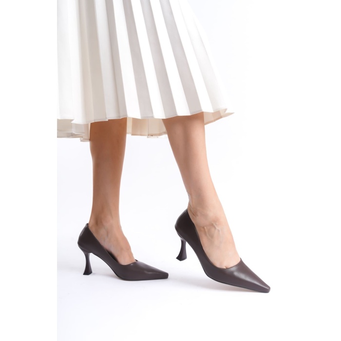 Cordelia Kadın Mat Acı Kahve Stiletto