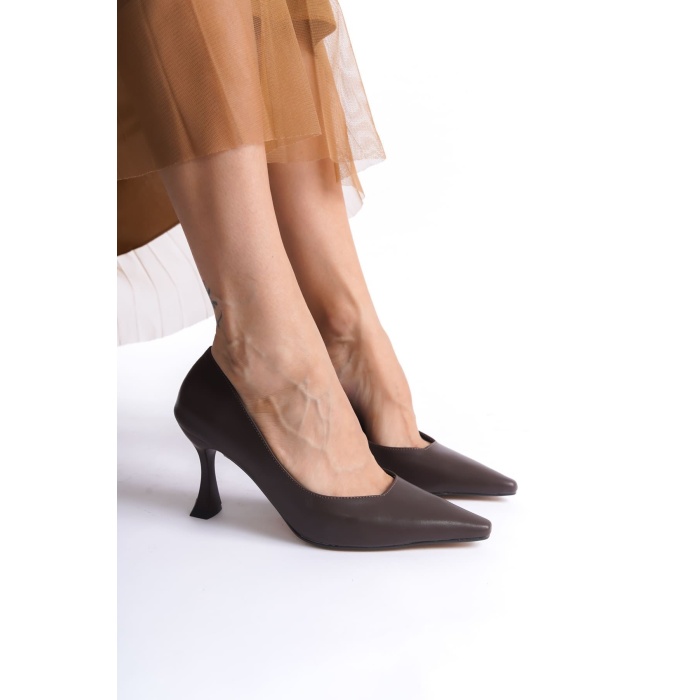 Cordelia Kadın Mat Acı Kahve Stiletto