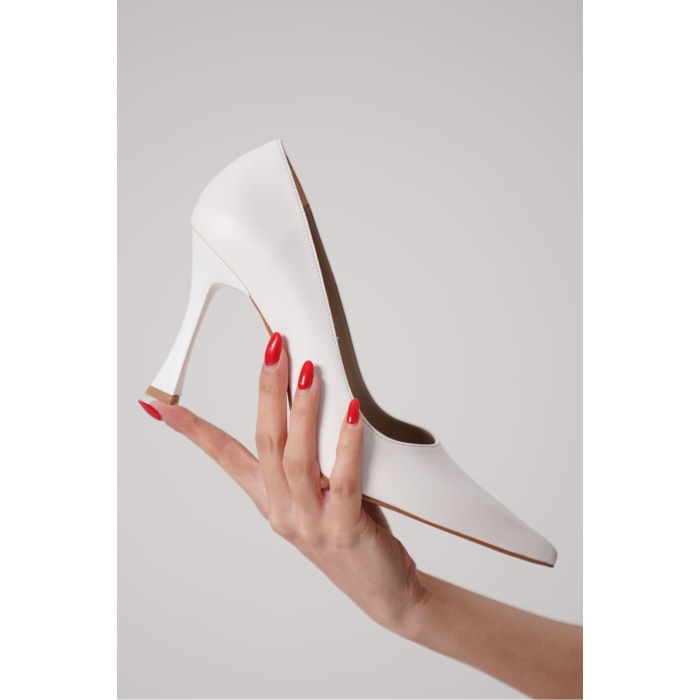 Blade Mat Beyaz Kadın Stiletto
