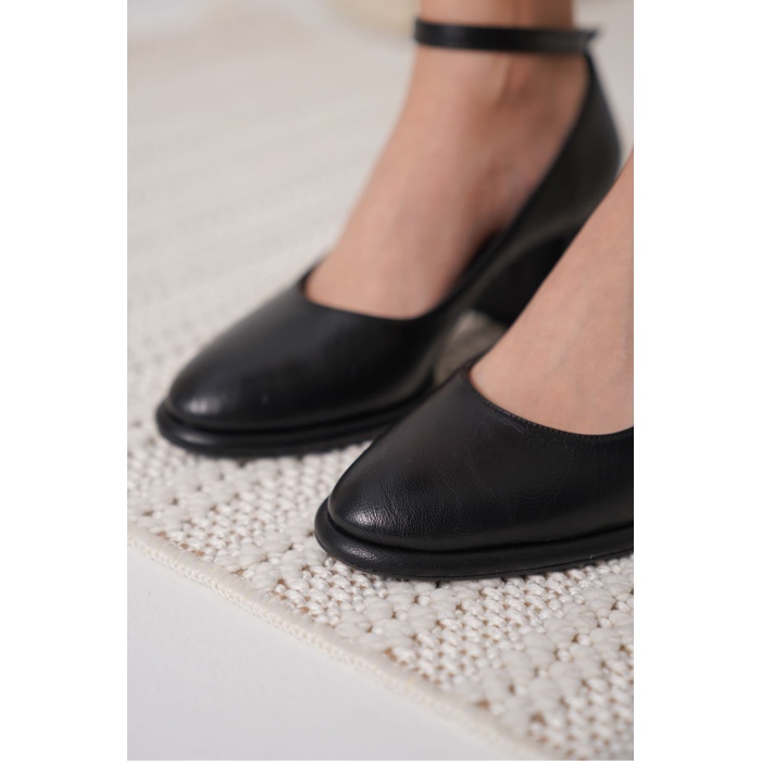 Josephine Kadın Mat Siyah Topuklu Ayakkabı