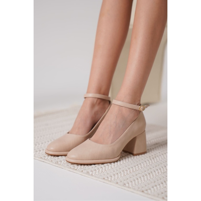 Josephine Kadın Mat Nude Topuklu Ayakkabı